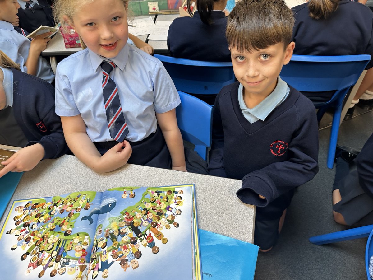 StVincentsPr's tweet photo. Year 2 and Year 5 had an exciting Buddy session this morning to mark National Poetry Day. They shared their favourite poems and even wrote some of their own!
#passionateaboutlearning https://t.co/PGZIRV5FWy