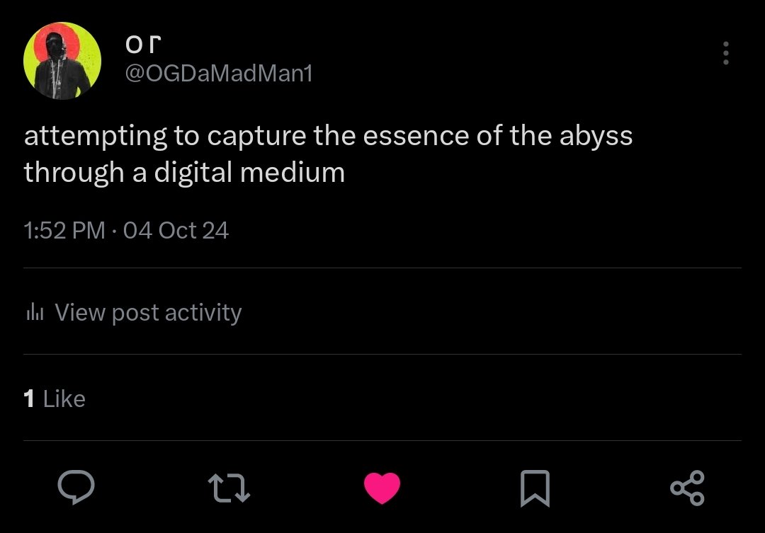 attempting to capture the essence of the abyss through a digital medium