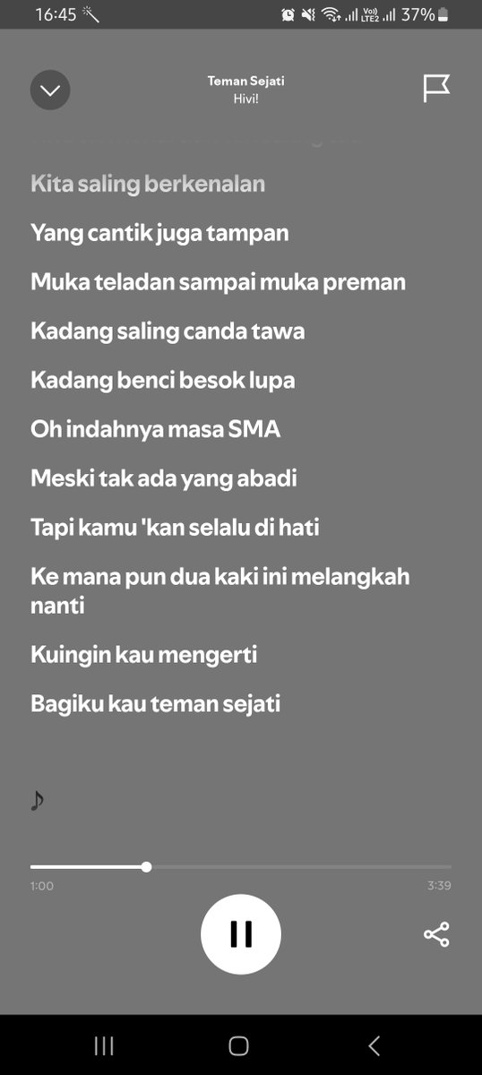 Lirik lagu <a href="/sayHIVI/">HIVI!</a> emang selalu relate🤍