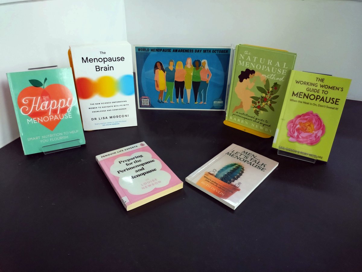 Today is World Menopause Awareness Day! Whether you're experiencing menopause, perimenopause or supporting someone in their journey, we have Library Resources to advise, inform and support you. Visit cityofglasgowcollege.libguides.com/c.php?g=701958…
#COGCLibraries #WorldMenopauseDay #LibandLearn