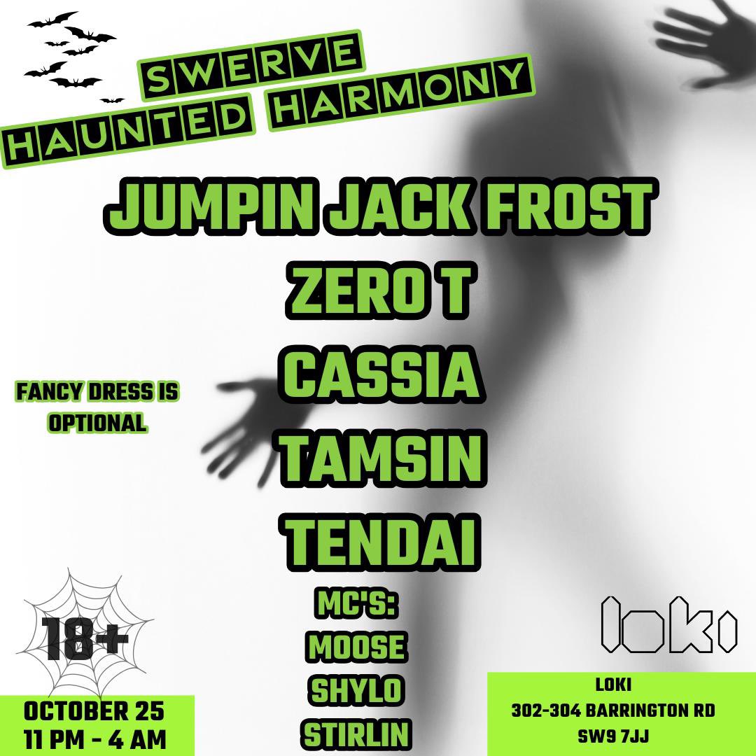 Join us for a SPOOKTACULAR HALLOWEEN SWERVE SESSION! 
Freaky attire optional 👻👺😈💀🎃
Dance floor action guaranteed!
IYKYK 🔥🔥🔥🔥🔥

fatsoma.com/e/ey5yjer6/swe…