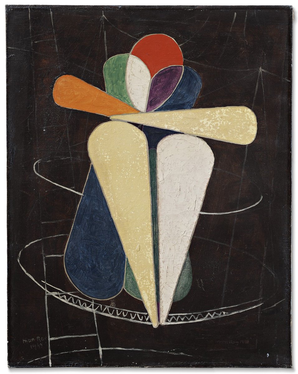 LRonLacy's tweet image. Buona giornata a te, carissima!
‘Composition.’Man Ray (1890-1976). Oil on canvas, 51.5 x 40.5 cm. 1940-1945.