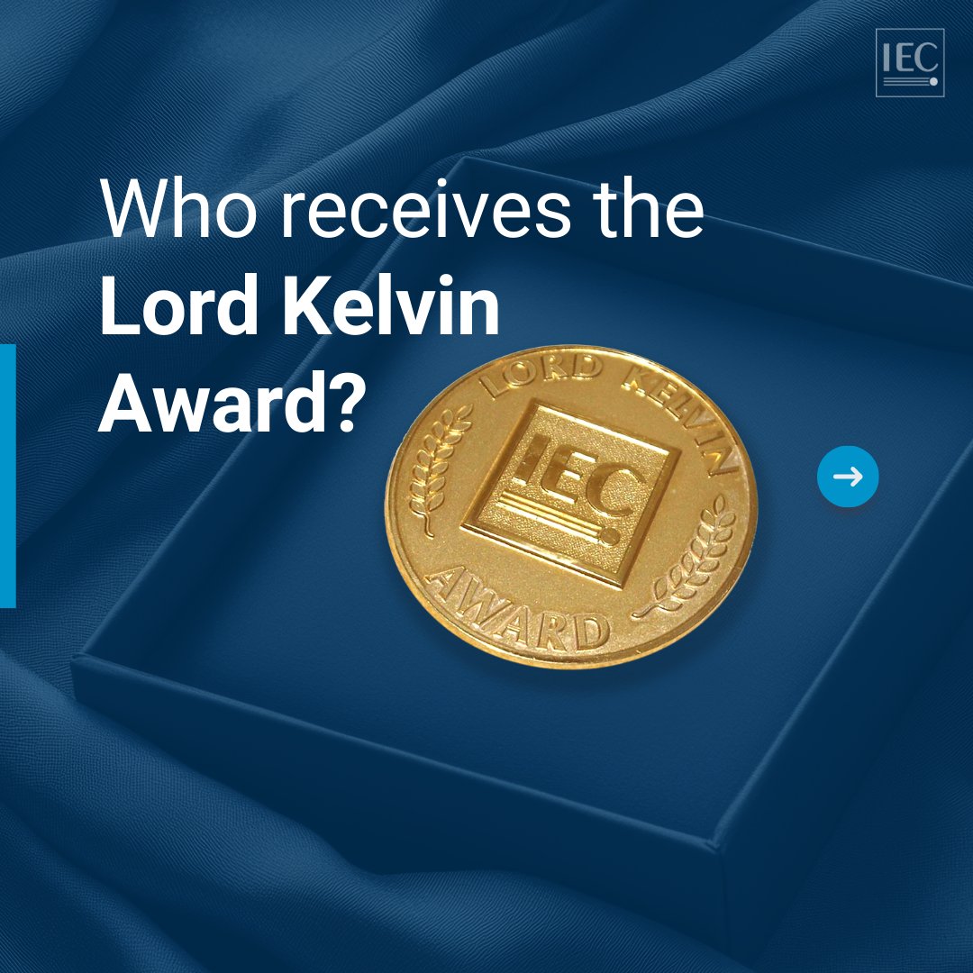 IECStandards's tweet image. 🏆 Celebrating #StandardDevelopment excellence!

Each year, the IEC honour individuals whose leadership and technical expertise help make products and electrical systems safer, more efficient, and more reliable.

The prestigious Lord Kelvin Award, named after the IEC&apos;s first…