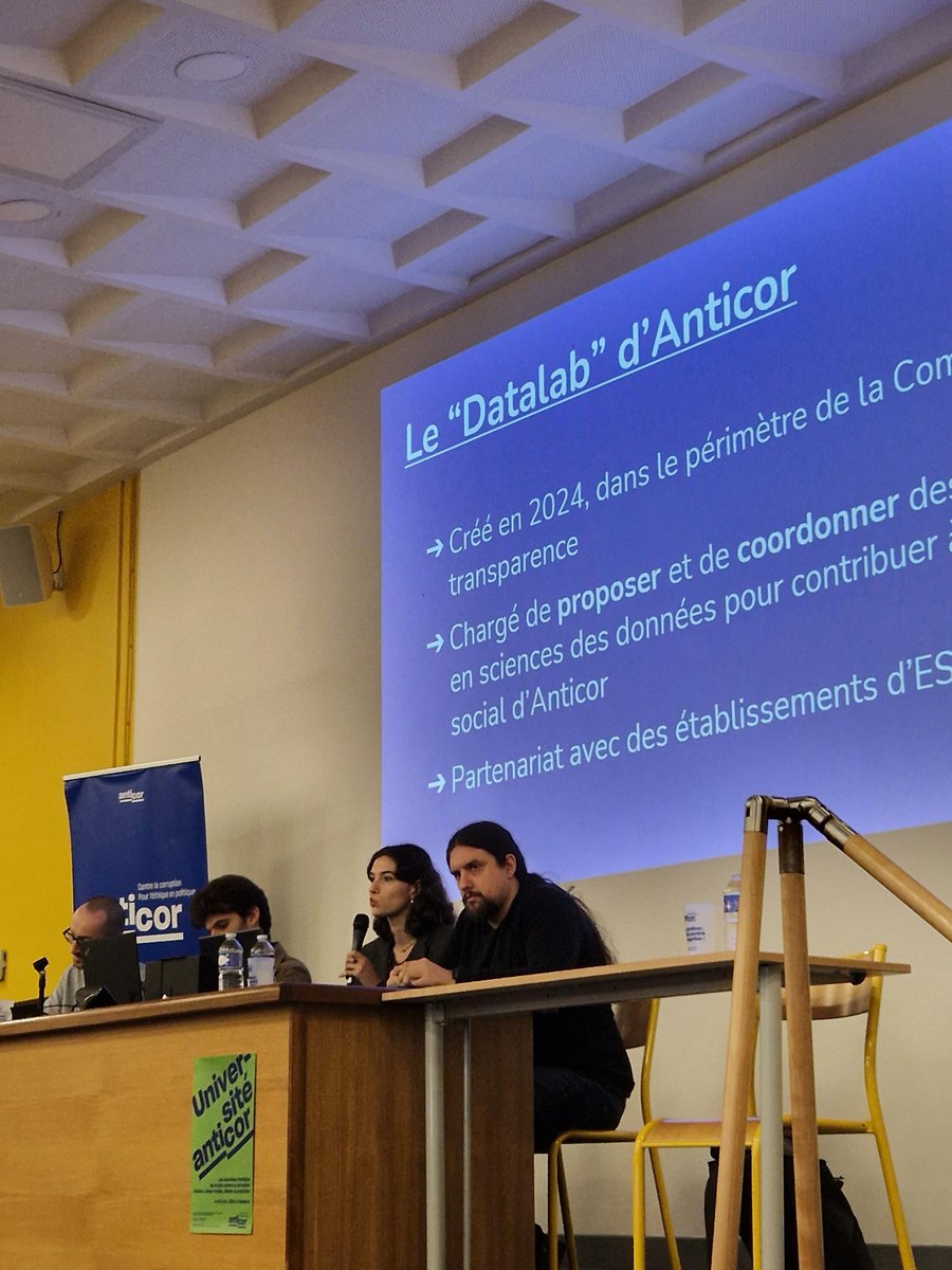anticor_org's tweet image. Emma Taillefer, vice-présidente d’Anticor, revient sur le développement de la vigilance numérique au sein de l’association. En 2024, Anticor a créé un #datalab pour promouvoir le contrôle citoyen sur les données publiques.
