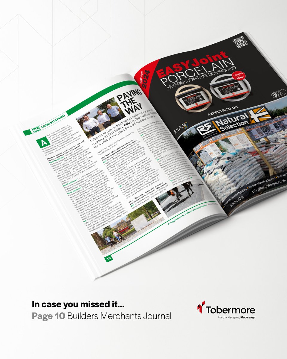 Tobermore (@tobermore) on Twitter photo In case you missed it…Page 10 <a href="/BMJmagazine/">BMJ Magazine</a> 📢
Tobermore announce its first board of directors
MD & Chairman David Henderson, GM Glenn Robinson, & non-exec Daniel Anderson will guide the company's next chapter with strategic leadership & governance
👉 bit.ly/3WJArqH In case you missed it…Page 10 <a href="/BMJmagazine/">BMJ Magazine</a> 📢
Tobermore announce its first board of directors
MD & Chairman David Henderson, GM Glenn Robinson, & non-exec Daniel Anderson will guide the company's next chapter with strategic leadership & governance
👉 bit.ly/3WJArqH