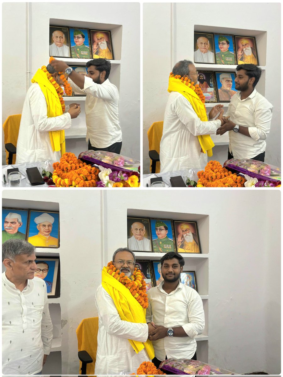 shahbazhassanjs's tweet photo. जन सुराज पार्टी के प्रथम कार्यवाहक राष्ट्रीय अध्यक्ष मनोज भारती जी से जन सुराज पार्टी मुख्यालय में मुलाकात की और दल का राष्ट्रीय अध्यक्ष चुने जाने पर बधाई दी। https://t.co/7NzPR8wygJ