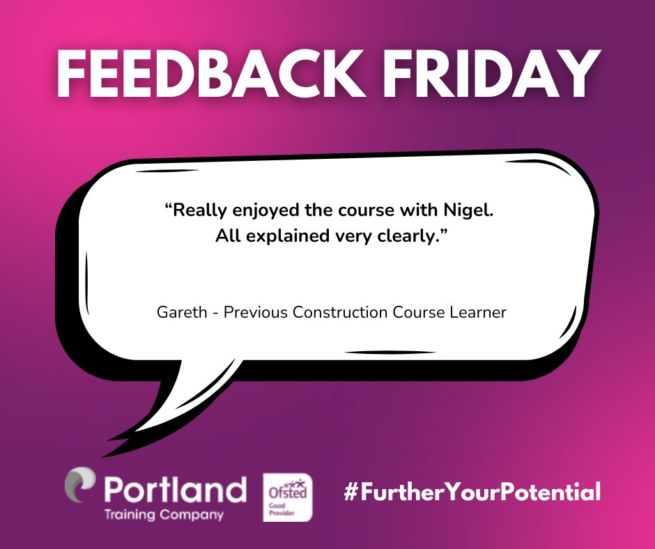 PortlandTrainCo's tweet image. Time for another Feedback Friday! 🤩

It&apos;s always great hearing about the positive experiences our tutors create for learners throughout their courses.

Check out what we have to offer through the link below...

bit.ly/3Q94vHx 

#feedback #greencscscard #construction