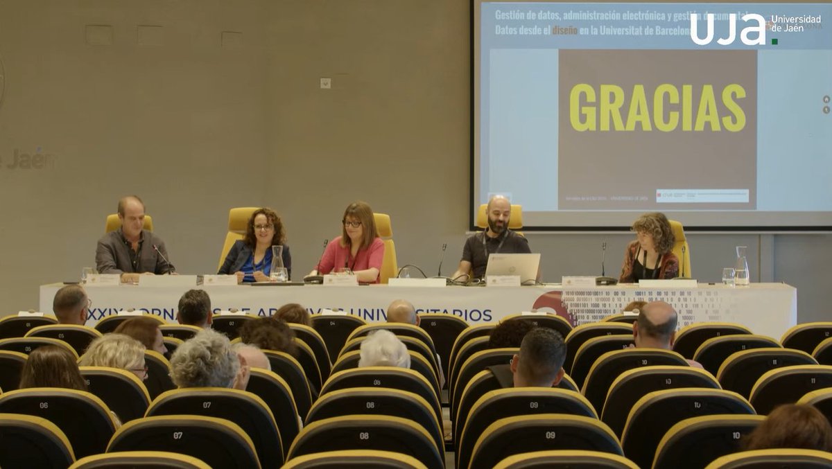 A les XXIX Jornadas de Archivos Universitarios <a href="/CAUCrue/">Comunicación CAU/Crue</a> a Jaén, els nostres companys del servei Administració Electrònica, Gestió Documental i Patrimoni Documental <a href="/UniBarcelona/">Universitat de Barcelona</a> han parlat de gestió de dades i presentat model Quadre comandament <a href="/oae_UB/">Oficina Adm. Electrònica i Gestió Documental UB</a>
💯👏👏👏