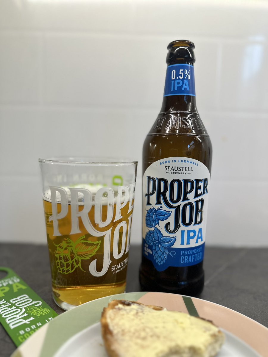 Emma Inch (@fermentradio) on Twitter photo I was only halfway through breakfast when it arrived but couldn’t wait to try 0.5% Proper Job. As a massive fan of full-strength PJ, I’ve got to say bravo, <a href="/StAustellBrew/">St Austell Brewery</a> & bravo <a href="/BrewerGeorgeY/">Georgina Young</a>! A triumph of bitterness & character (& it goes very well with toast)!
Thanks <a href="/chareyt/">Charlotte Turner</a> I was only halfway through breakfast when it arrived but couldn’t wait to try 0.5% Proper Job. As a massive fan of full-strength PJ, I’ve got to say bravo, <a href="/StAustellBrew/">St Austell Brewery</a> & bravo <a href="/BrewerGeorgeY/">Georgina Young</a>! A triumph of bitterness & character (& it goes very well with toast)!
Thanks <a href="/chareyt/">Charlotte Turner</a>