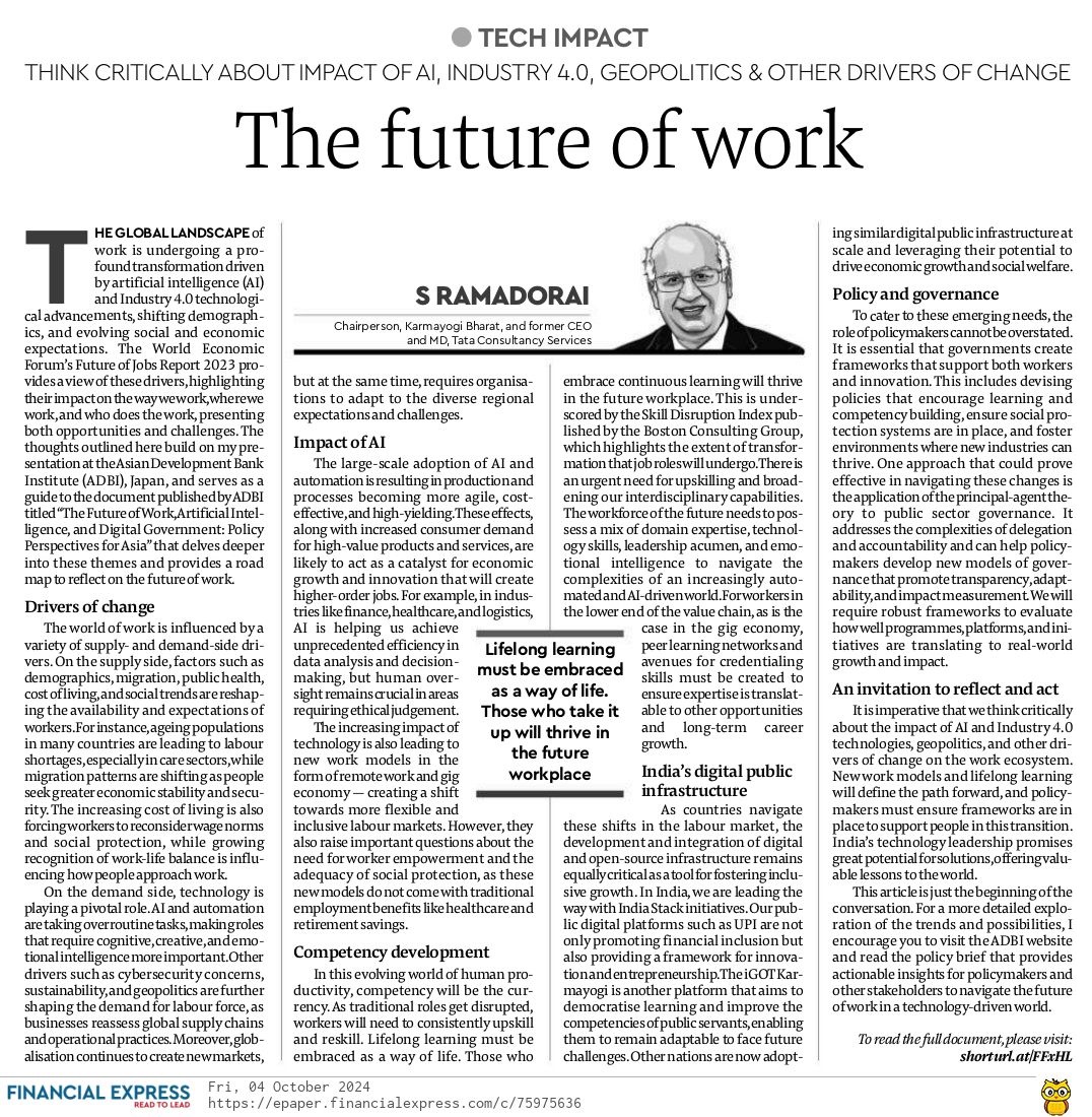 S Ramadorai tweet media