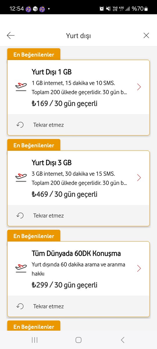 En pahali mobil tarifelerini kullandigimiz yetmiyormus gibi birde reva gorulen yurt disi tarifelerine bak. Ucretini odedigim tarifemi kktcde kullanmanin bedeli nasil gunluk 300tl olabilir ki vodafone kibrista da hizmet veriyor. Yaziklar olsun kan emici serefsizler. <a href="/VodafoneTR/">Vodafone Türkiye</a>