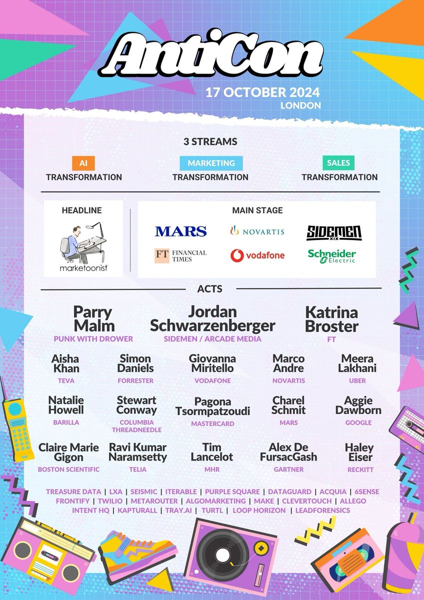 Join us at AntiCon in London on Oct 17th! We’re tackling all things transformation—AI, Marketing, Sales, and more—with top speakers and leading brands. 

Did we mention tickets are free? Register today before they're all gone! 🎫 hubs.ly/Q02R6ZJ60