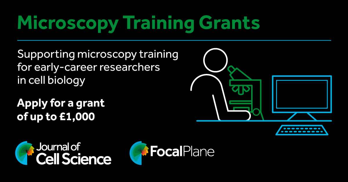The Company of Biologists (@co_biologists) on Twitter photo JCS-FocalPlane Training Grants are aimed at early-career researchers, working in an area covered by <a href="/J_Cell_Sci/">J Cell Science</a>, who would like to attend a #microscopy training course. The next deadline to apply for up to £1,000 is 22 November.
biologists.com/grants/jcs-foc…
<a href="/focalplane_jcs/">FocalPlane</a> JCS-FocalPlane Training Grants are aimed at early-career researchers, working in an area covered by <a href="/J_Cell_Sci/">J Cell Science</a>, who would like to attend a #microscopy training course. The next deadline to apply for up to £1,000 is 22 November.
biologists.com/grants/jcs-foc…
<a href="/focalplane_jcs/">FocalPlane</a>