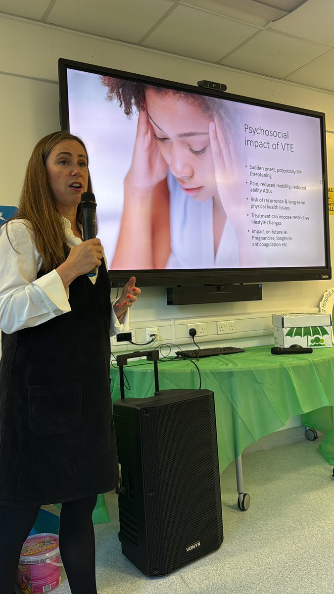 Powerful talk from <a href="/EmmaGeeVTE/">Emma Gee</a> on the psychosocial impact of VTE #harmsfree