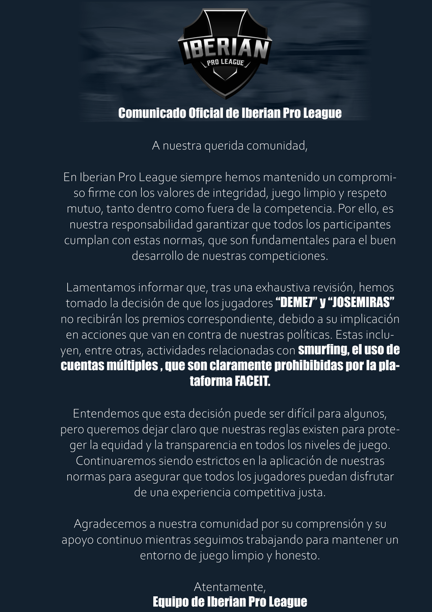 Iberian Pro League tweet media