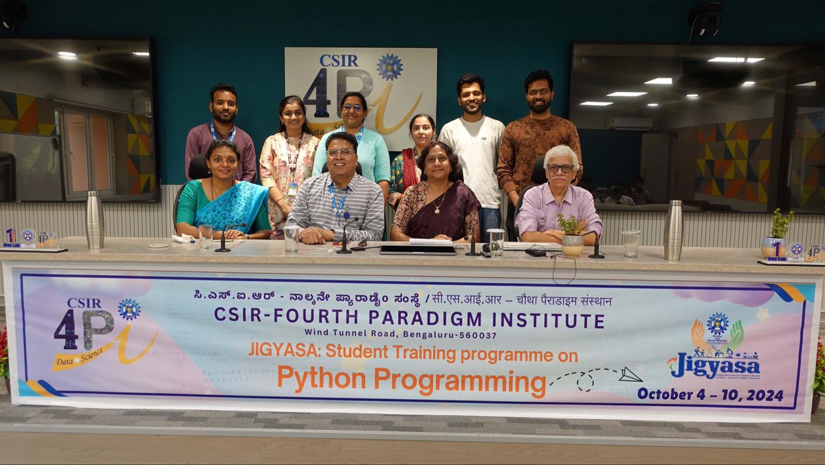 CSIR_4PI's tweet image. CSIR 4PI under JIGYASA initiative is conducting 5 day Python programming sessions for students of 9th to 12th standard #codingisfuture #python @CSIR_IND @CsirJigyasa