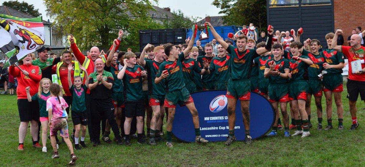 🍀 Good luck to our under 16’s as they try to defend the Lancashire Cup this weekend

Get along and support the lads if you can 🙌🏻

🏉 Halton Farnworth Hornets Reds V Leigh Miners Rangers
🗓️ Sunday 6th October 
🕑 2pm KO
🏟️ Clock Face Miners
Crawford Street Clock Face
WA9 4XL
