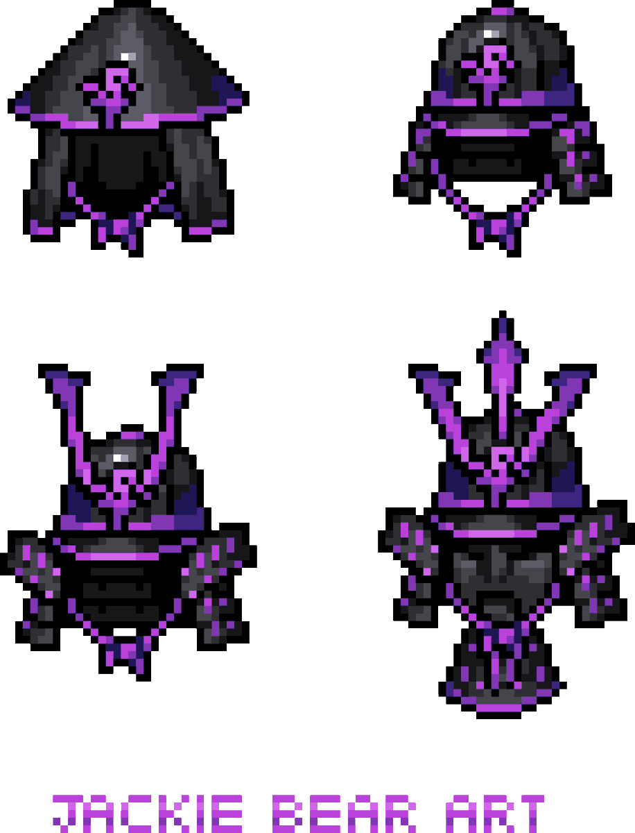 Samurai Helmet Icons

#pixelart