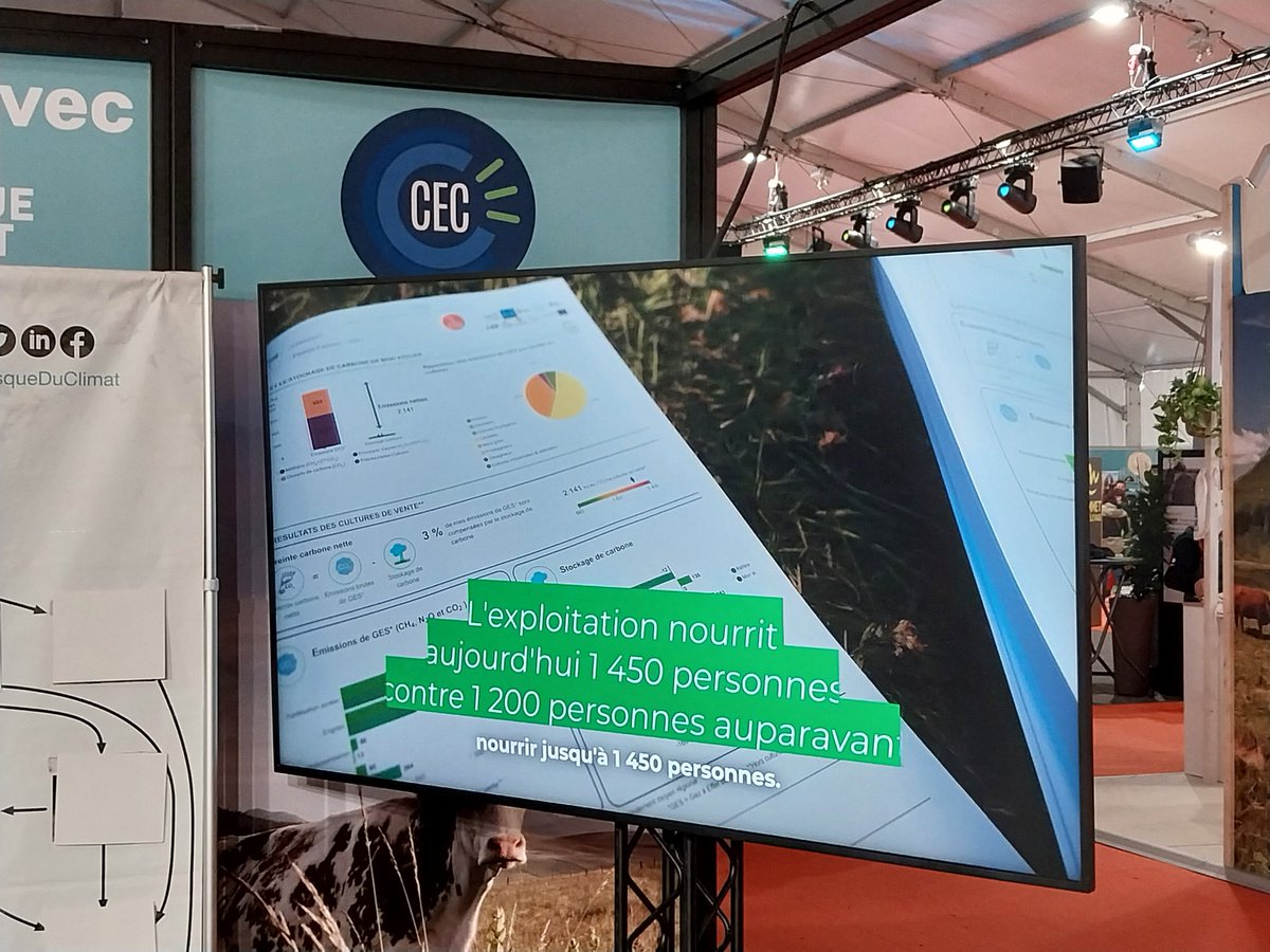 B_Rouille's tweet photo. Sur le stand du @theShiftPR0JECT, on parle de @LIFEGREENSHEEP1, de la Ferme Laitière Bas Carbone et de #CAP2ER 👇 https://t.co/GWFMiUXPsE