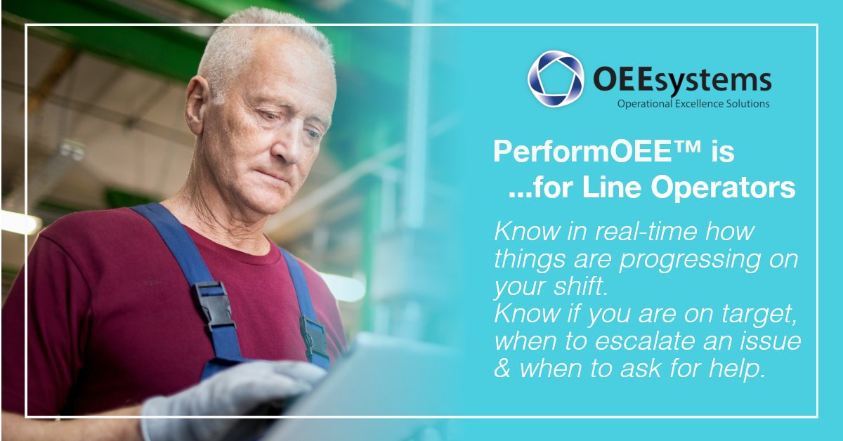 OEEsystems's tweet image. PerformOEE™ is...for Line Operators

Would it help you if . . .Production Tracking was fully automated, in real-time &amp;amp; accurate?

Replace manual data entry and provide your colleagues with the information and reporting they need.

#oee #oeesoftware
visit: bit.ly/3deTBhL