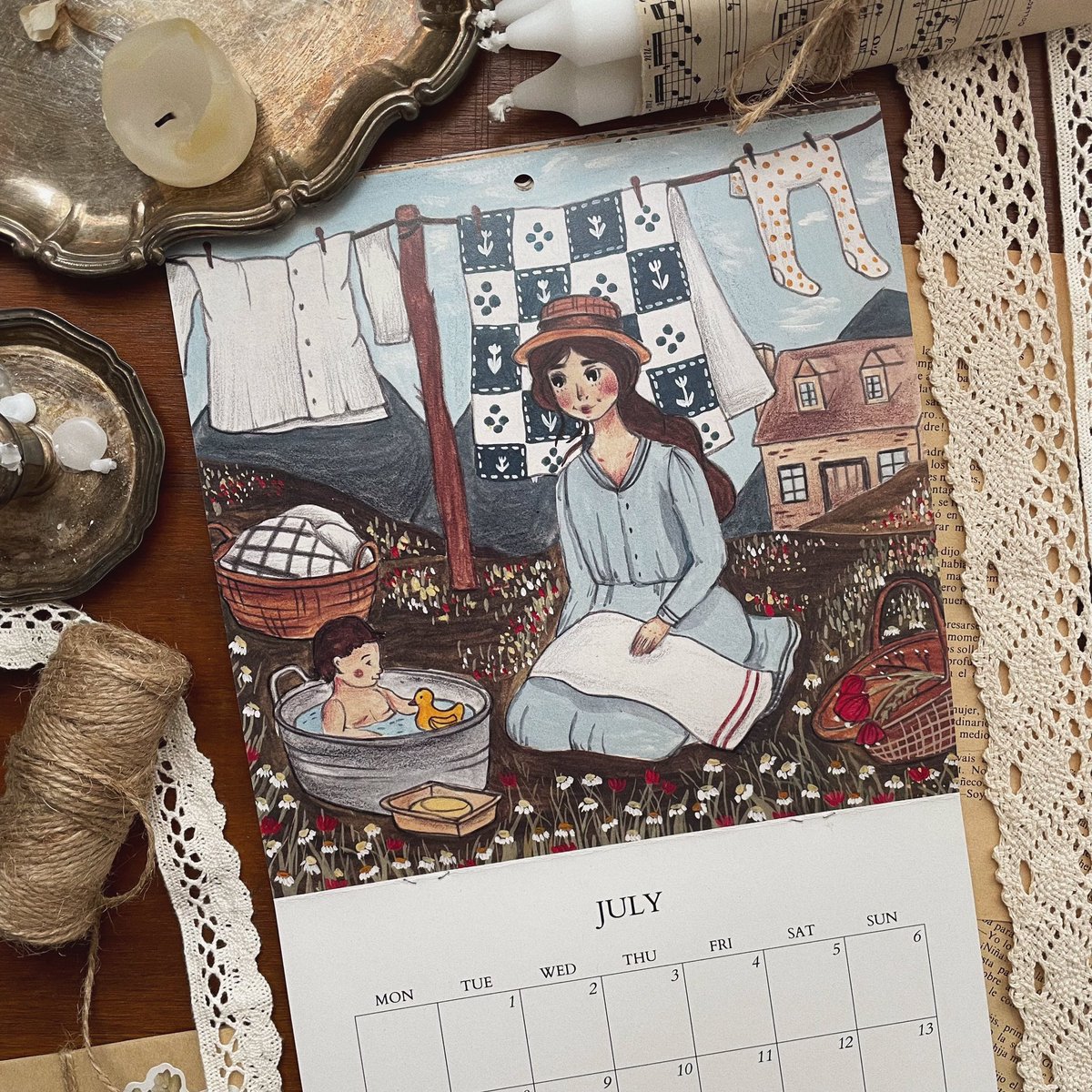 edson_forest's tweet photo. • My first calendar ☺️☺️☺️
I’m so happy to share with you all ☺️✨
There is 12 illustrations that I drew during this year. And with all my heart I hope you’ll enjoy my tiny world that awaits you inside this house 🕯️🕰️🧺☕️🥧
.
#illustration #calendar #cottagecore #illustrator https://t.co/LNzBftJAPw