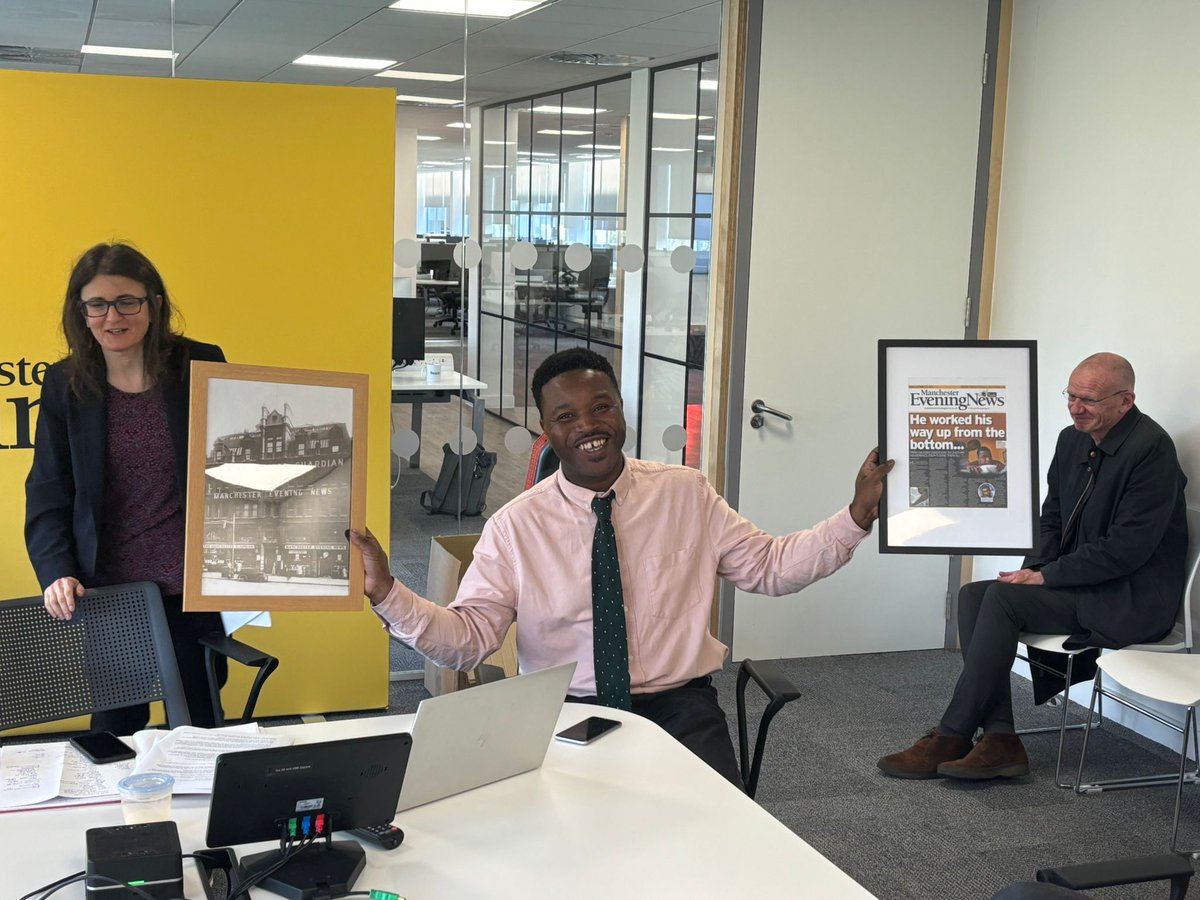 Chris Osuh (@chrisosuh) on Twitter photo Last day at Manchester Evening News after 21 amazing years. Will miss loyal readers, the most amazing desk , newsroom pals and kindest MEN staff. Regional news is alive and well - proud to been at the heart of it! <a href="/MENnewsdesk/">Manchester News MEN</a> <a href="/NealkeelingMEN/">Neal Keeling</a> <a href="/sarahllester/">Sarah Lester</a> <a href="/CityLifeManc/">CityLife Manchester</a> Last day at Manchester Evening News after 21 amazing years. Will miss loyal readers, the most amazing desk , newsroom pals and kindest MEN staff. Regional news is alive and well - proud to been at the heart of it! <a href="/MENnewsdesk/">Manchester News MEN</a> <a href="/NealkeelingMEN/">Neal Keeling</a> <a href="/sarahllester/">Sarah Lester</a> <a href="/CityLifeManc/">CityLife Manchester</a>
