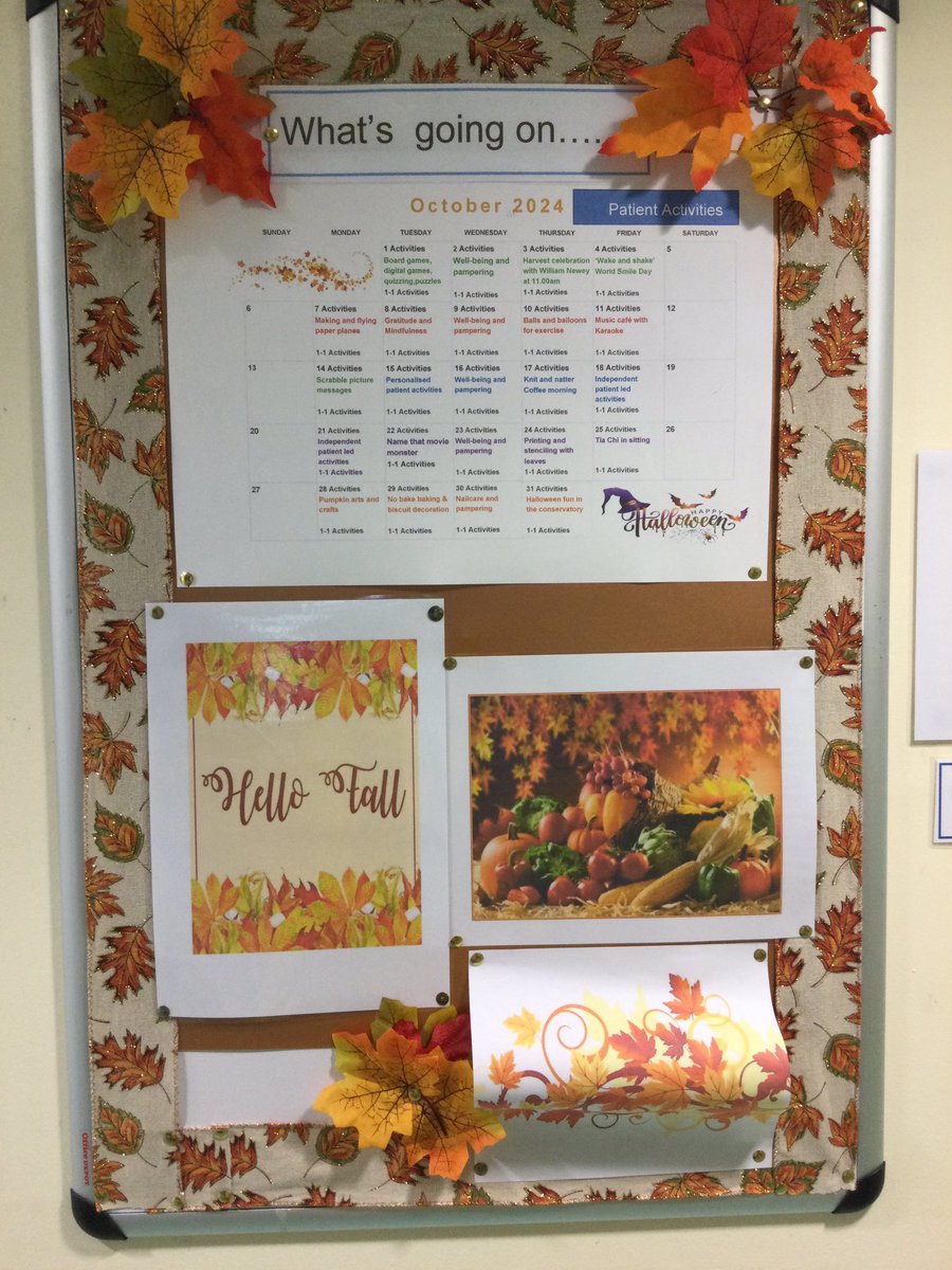 Burnham ward (@burnhamward) on Twitter photo Autumn 🍂 has arrived with all the beautiful colours. Activities are planned around this beautiful season! <a href="/SomersetFT/">Somerset NHS Foundation Trust</a> <a href="/NormaCoombes/">Norma Coombes</a> #goldenglowofautumn Autumn 🍂 has arrived with all the beautiful colours. Activities are planned around this beautiful season! <a href="/SomersetFT/">Somerset NHS Foundation Trust</a> <a href="/NormaCoombes/">Norma Coombes</a> #goldenglowofautumn