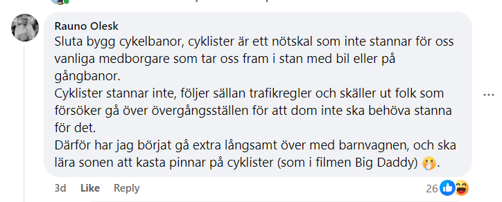 Cyklisthatare tweet media