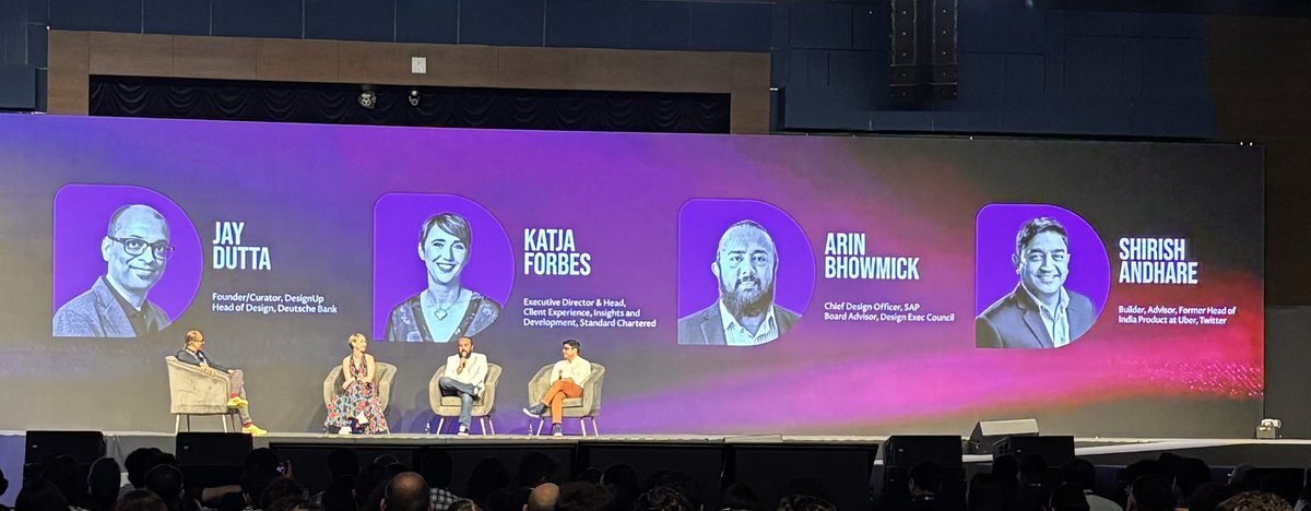 DesignUpConf's tweet photo. Power packed panel on design leadership. @jdallcaps @luckykat @arinbhowmick @shirishandhare #DesignUp24 #DUp24 https://t.co/lX2FuA56fU