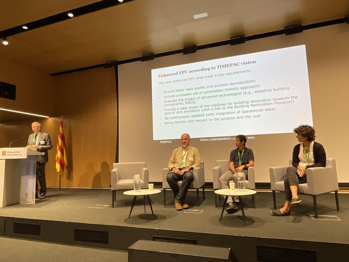 Timepac Project (@timepac) on Twitter photo Vincenzo Corrado from <a href="/PoliTOnews/">Politecnico di Torino</a> introduces round table 2 and TIMPAC’s vision for an enhanced EPC which includes better data quality and a broader set of parameters (holistic approach). #EPBD #NextGenEPC Vincenzo Corrado from <a href="/PoliTOnews/">Politecnico di Torino</a> introduces round table 2 and TIMPAC’s vision for an enhanced EPC which includes better data quality and a broader set of parameters (holistic approach). #EPBD #NextGenEPC