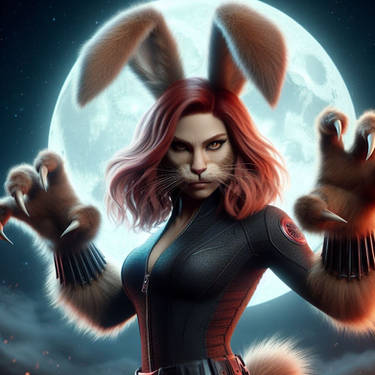 blackwidow9494's tweet photo. "Maybe I should bring that evil rabbit costume out for Halloween?" https://t.co/sVNEiSfnnP