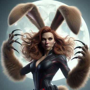 blackwidow9494's tweet photo. "Maybe I should bring that evil rabbit costume out for Halloween?" https://t.co/sVNEiSfnnP