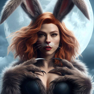 blackwidow9494's tweet photo. "Maybe I should bring that evil rabbit costume out for Halloween?" https://t.co/sVNEiSfnnP