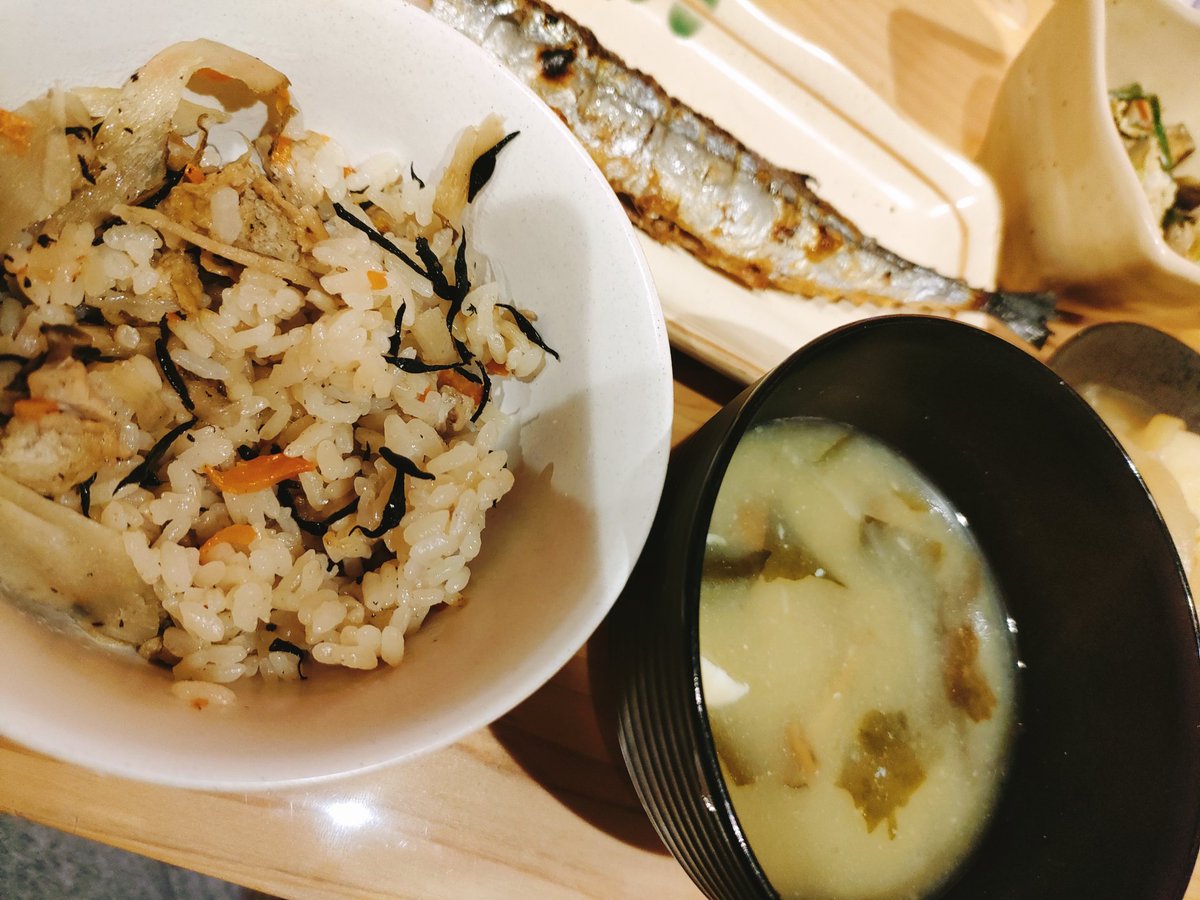HouseKokio's tweet photo. #秋 #秋の味覚 #本日のこき飯 https://t.co/oTyqqybvUg