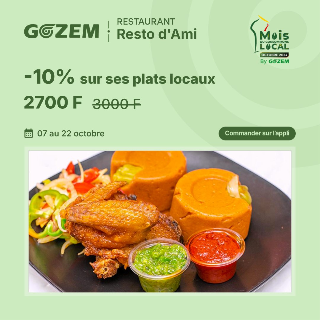GozemBJ's tweet photo. Venez nous dire 😎! Piron+ Aileron tchigan ou bien Pâte rouge + Poulet dobaoun !
Faites votre choix ici : https://t.co/yLqEt0PeMb
#GozemBenin #consommonslocal2024 #Gozem #Repasdusudbenin https://t.co/8OdXsBaCeb