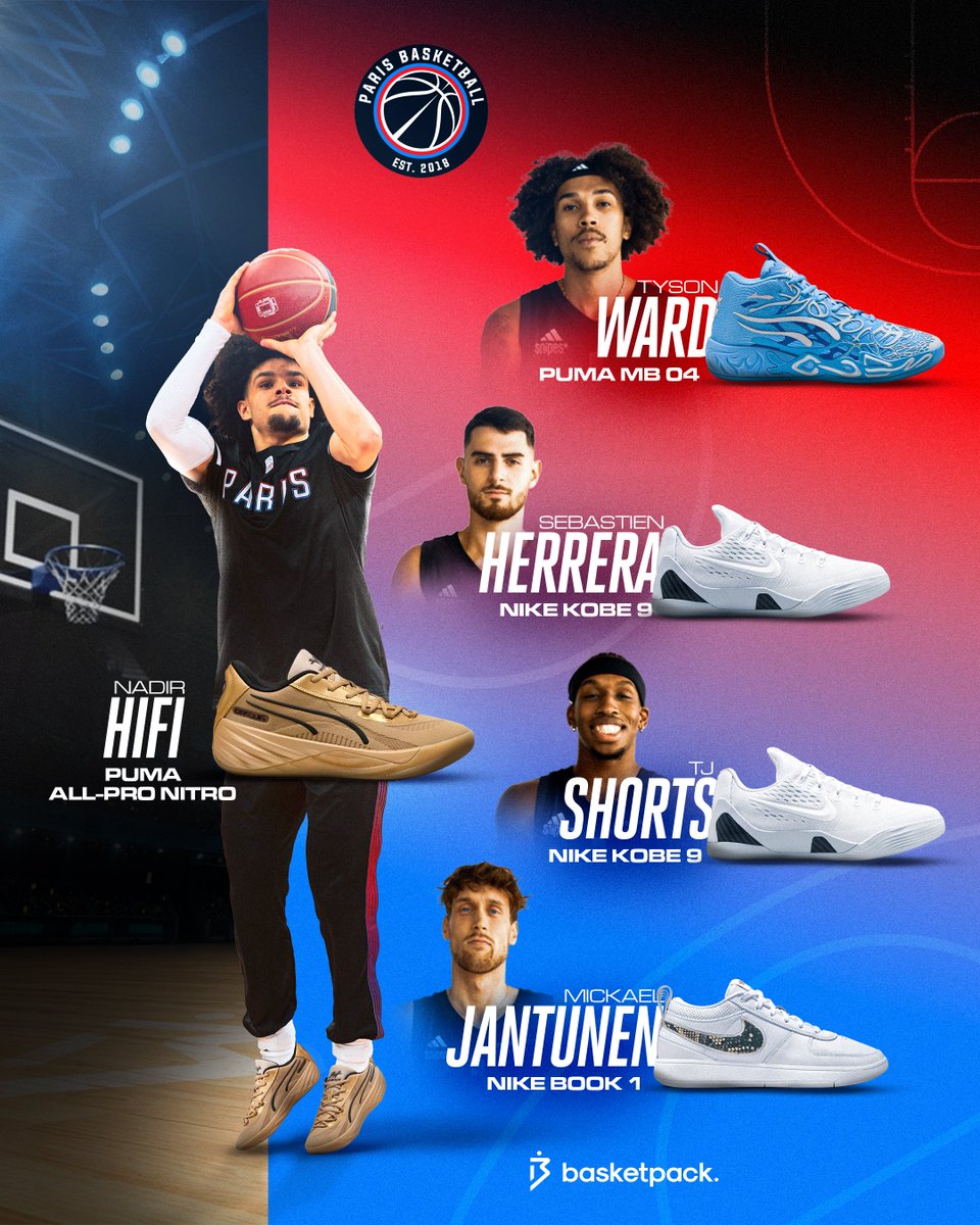 LE PARIS BASKETBALL EN EUROLEAGUE 🤯 

Pour fêter cette première historique pour le club de la capitale, on te propose un recap des paires des joueurs majeurs de l’équipe 👀

Un pronostic pour ce soir ? 

#⃣#euroleague #parisbasket #KickS