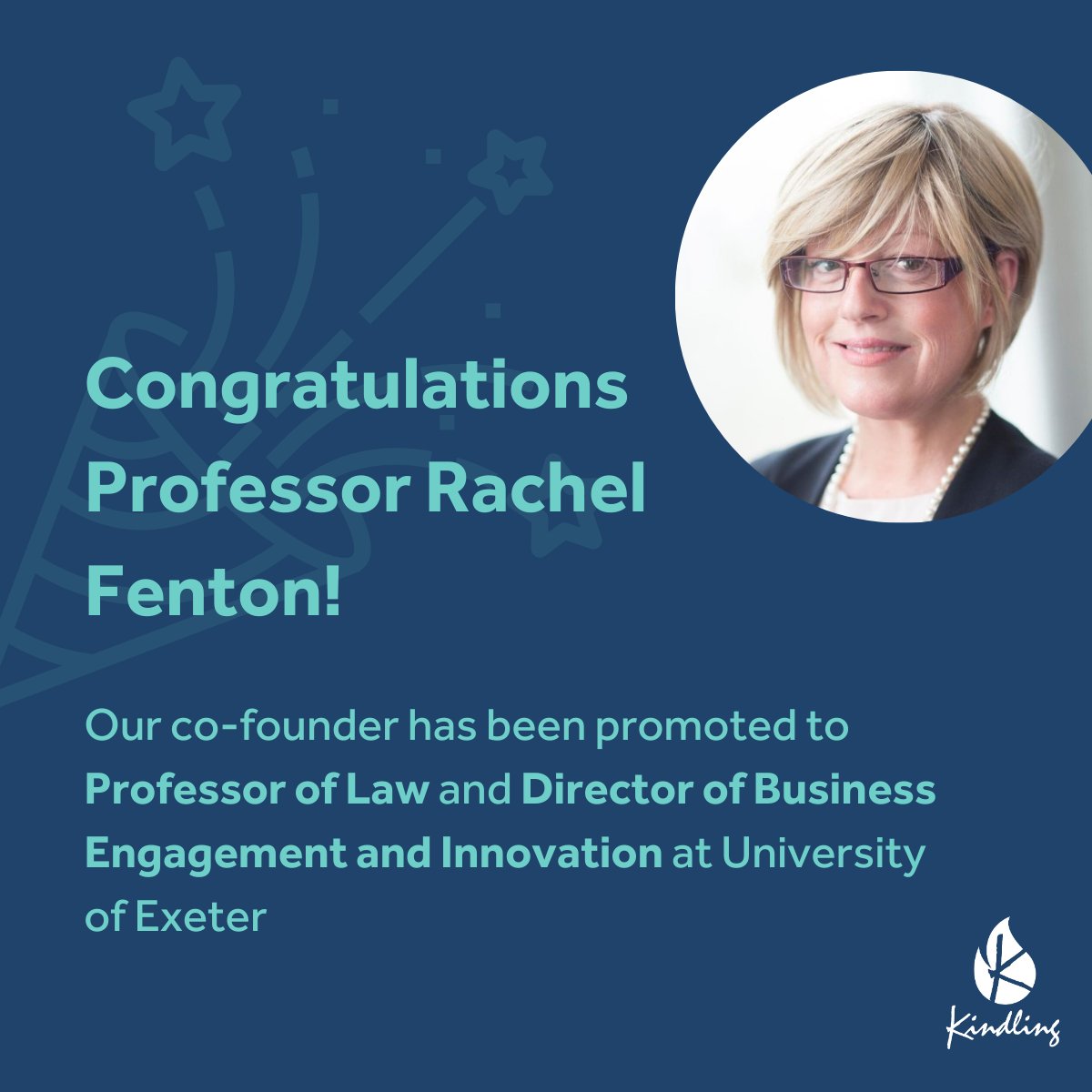 Our co-founder <a href="/RachelFenton72/">Dr Rachel Fenton</a> is now <a href="/UniofExeter/">University of Exeter</a>  Professor of Law and Director of Business and Engagement and Innovation!

A huge congratulations from all of the team – this is such a deserved promotion and sets the scene for even more groundbreaking work 🎉