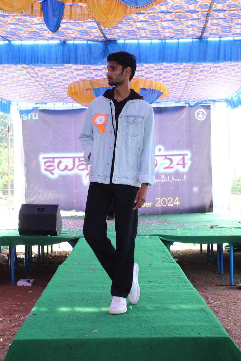 sr_university's tweet photo. Stride with pride and own the spotlight! SWAGATAM'24’s Ramp Walk showcased bold fashion, unique style, and unstoppable confidence. Who’s ready to rule the runway?  

#SRU #SRUniversity #SWAGATAM24 #RampWalk #FashionShow #BoldStyles #UniqueFashion #RunwayVibes #OwnTheSpotlight https://t.co/ERaz1gOGbE