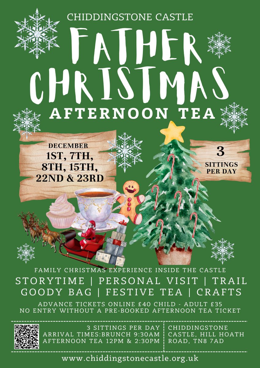 New Festive Experience at Chiddingstone Castle this December. Storytelling with Father Christmas, Delicious Breakfast or Afternoon Tea, a Festive Castle Trail and some Christmas Crafts. 

Bookings open now chiddingstonecastle.org.uk/whats-on/

#Christmas2024 #visitkent