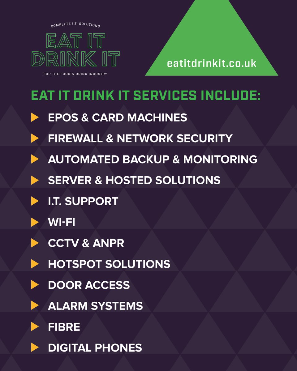 📢 Exhibitor Shoutout!

Meet Eat IT Drink IT Ltd at Hospitality Tech Expo, Oct 15-16, ExCeL London, Stand J38. Your one-stop shop for hospitality tech, EPOS, Wi-Fi &amp; more!

Grab your FREE ticket now ➡ tinyurl.com/554zvmvm

#HTE24 #Tech #ExhibitorShoutout