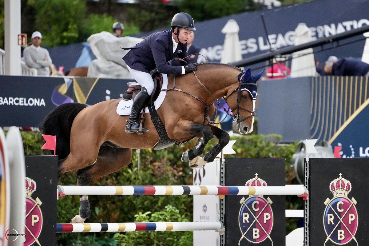 Cian_O_Connor's tweet photo. Iron Man and Fancy De Kergane feeling great in their first day of competition at CSIO5* LLN Nations Cup Final at Barcelona 🇪🇸✨
#cianoconnor #teamkarlswood #karlswood #karlswoodtraining #kwtraining #showjumping #equestrian #horse #horsesport https://t.co/guCHRlivFq