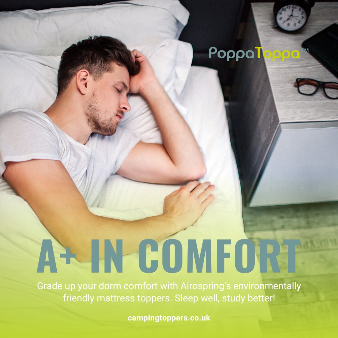 airospring's tweet photo. Upgrade your dorm with Airospring’s eco-friendly mattress toppers, designed for breathable support and a cleaner, greener sleep. 

#ComfortableBed #ComfortableSleep #DormLife #DormMattress #SleepBetter #Mattresses #StudentEssentials #ComfortableMattress https://t.co/sWCL1plP2p