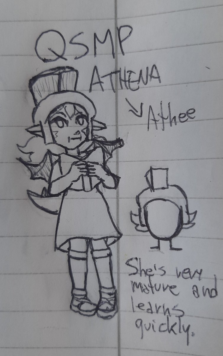 KirbytchReed's tweet image. Once I thought &quot;Would Technoblade have a egg? If he was in the QSMP?&quot;
So I created her: Athena (Athee for short). She likes to read, learn and fight but mostly into strategy. She is the youngest of the first wave of the eggs but she&apos;s really mature.
#qsmpfanart 
#Techn