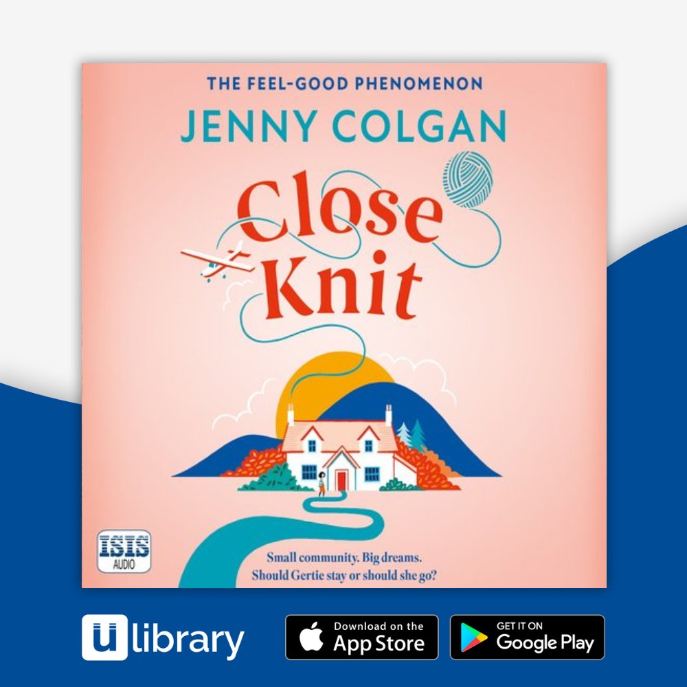 Everyone knows her life story.
But who will win her heart?
#CloseKnit The brilliant new, feel-good love story about the joy of knitting and community by Jenny Colgan is available on eaudio via uLIBRARY kent.ulverscroftulibrary.com/book/view/9781…