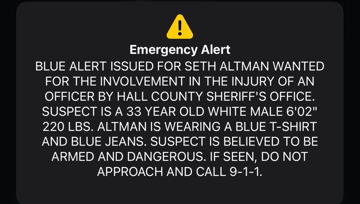 Scared the life out of me at 4:50am because somebody injured a cop 6.5 hrs away in Texas. This is not an actual emergency to wake up the whole damn state over <a href="/TexasDPS1/">Texas Department of Public Safety</a>. You will get people killed when they turn off alerts over this abuse of the system.