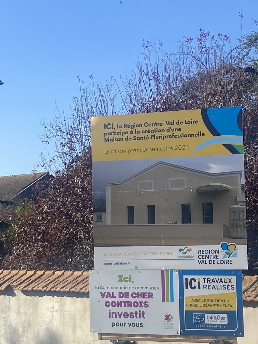 fbonneau's tweet photo. 🩺 Heureux d’inaugurer les Maisons de #Santé de Meusnes &amp; Selles-sur-Cher
En région :
✔️18 centres de santé 
✔️55 médecins salariés par @RCValdeLoire @gip_pro 
✔️126 MSP
C’est ensemble et en multipliant les actions que nous relèverons le défi de la santé pour toutes et tous ! https://t.co/ePm8j81w5v
