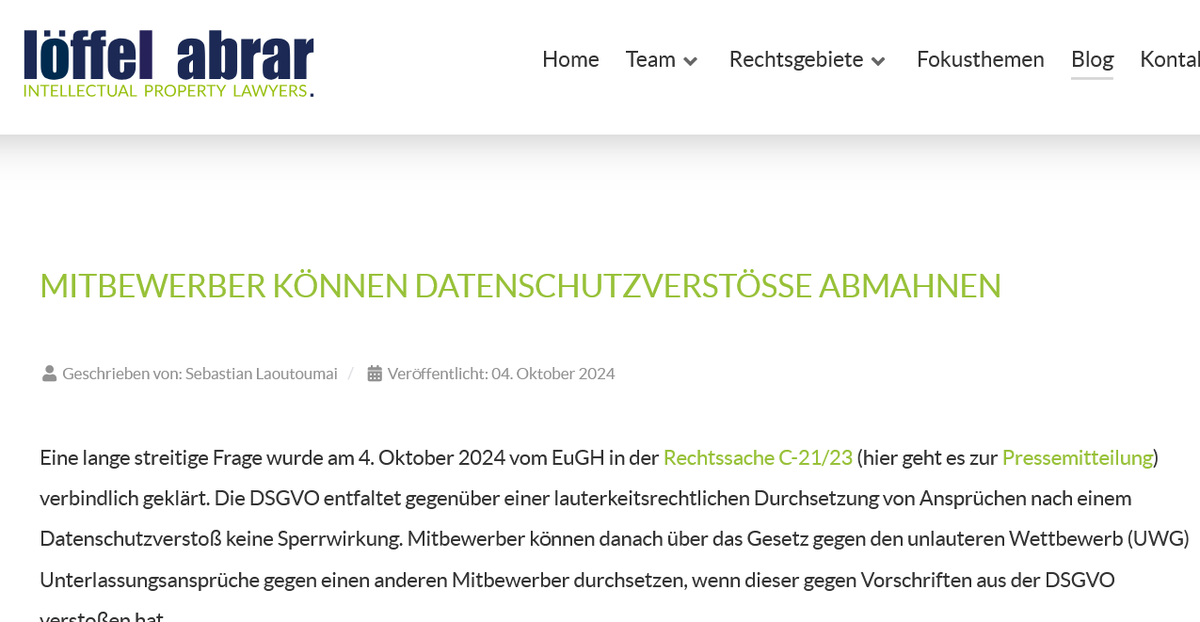 LÖFFEL ABRAR - Litigation tweet media