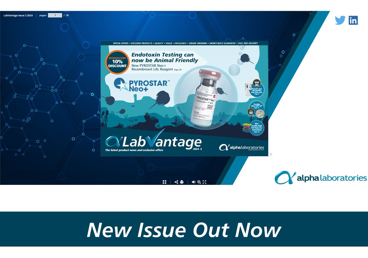 New LabVantage Out Now!

Explore our latest innovations and eco-friendly products. Plus Exclusive Offers:
- Up to 40% off Sartorius Pipettes
- 33% off Microdispensers
- 20% off New Rigid PCR Plates
- 35% off Cryoboxes

Explore LabVantage And All Offers: files.alphalabs.co.uk/e-mags/LabVant…