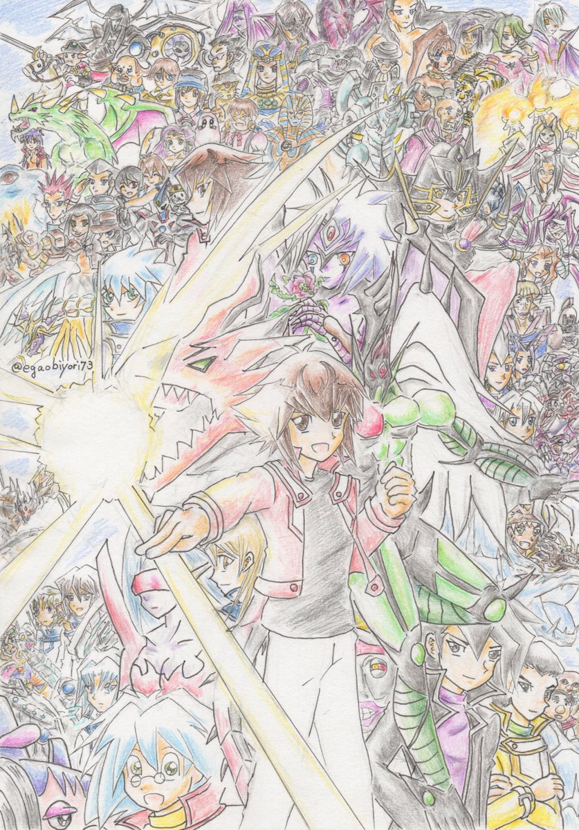 egaobiyori73's tweet photo. GX放送開始20周年おめでとうございます!
ずっとずっと大好きな作品です https://t.co/dQe6O1ksle