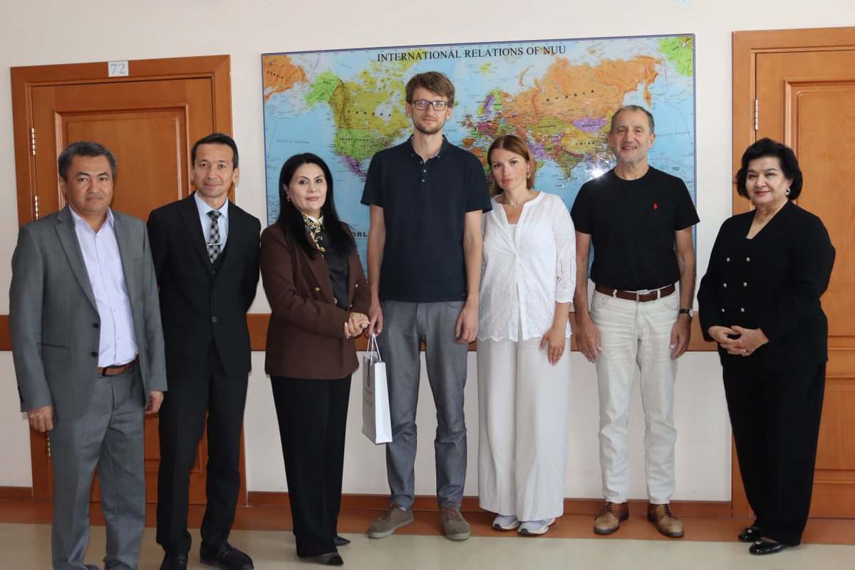 osteuropaFAU's tweet image. Our @UniFAU delegation visited the National University of Uzbekistan, meeting with Vice-Rector Prof. Shirinova, Faculty of History Dean Prof. Muminov, and other key partners to discuss joint academic initiatives. Grateful for the warm hospitality and inspiring discussions!